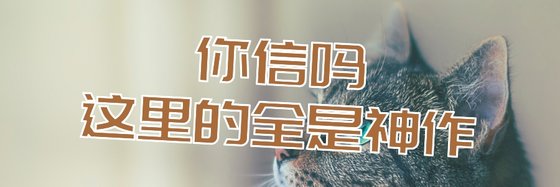 你信嗎這裡的全是神作